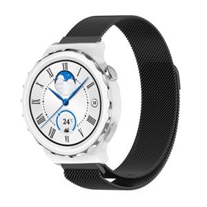 Strap-it Huawei Watch GT 3 Pro 43mm Milanese band (zwart)