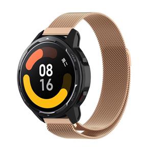 Strap-it Xiaomi Watch S1 Milanese band (rosé goud)