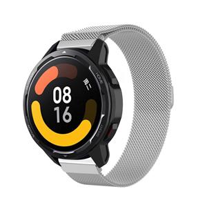 Strap-it Xiaomi Watch S1 Milanese band (zilver)