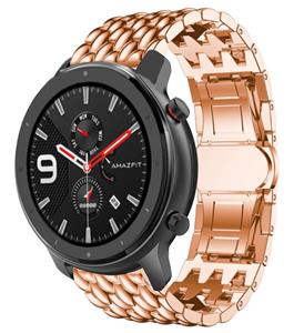 Strap-it Xiaomi Amazfit GTR stalen draak band (rosé goud)