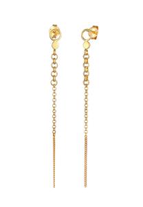 Elli Damesplug erwtenketting plaatje ronde trend van 925 Sterling Zilver