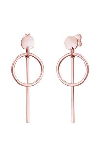 Elli Elli Oorbellen Dames Oor Hanger Geo Cirkel Basis Minimaal Cool in 925 Sterling Zilver