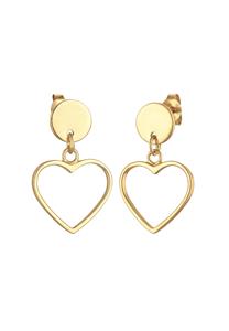 Elli Dames Oorbellen Steker Hart in 925 Sterling Zilver