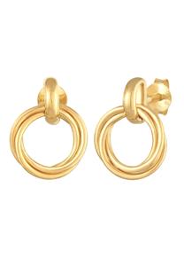 Elli Dames Stud Oorbellen Cirkels Blogger Trend in 925 Sterling Zilver