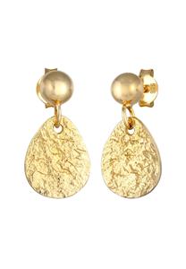 Elli Dames Drop Oorbellen Gestructureerd in 925 Sterling Zilver