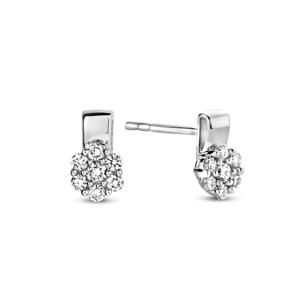 Siebel Witgouden 0.25 ct diamant oorknoppen