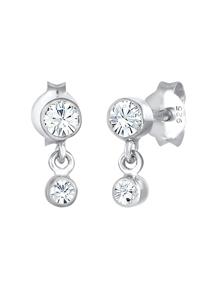 Elli Dames oor hanger fonkelend met kristallen in 925 sterling zilver