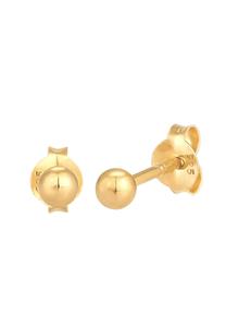 Elli, Ohrringe Kugel Geo Rund Basic Minimal 925 Silber in gold, Schmuck für Damen