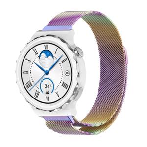 Strap-it Huawei Watch GT 3 Pro 43mm Milanese band (regenboog)