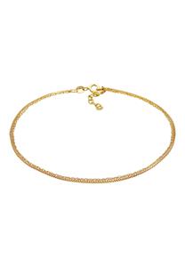 Elli Elli Enkelbanden Dames Venetiaanse Ketting Ketting Basis Laag Zomer Verstelbaar in 925 Sterling Zilver Verguld