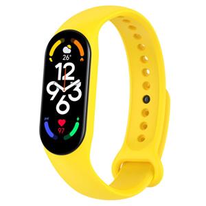 Strap-it Xiaomi Mi Band 7 siliconen bandje (geel)