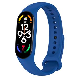 Strap-it Xiaomi Mi Band 7 siliconen bandje (blauw)