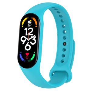 Strap-it Xiaomi Mi Band 7 siliconen bandje (lichtblauw)
