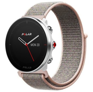 Strap-it Polar Vantage M nylon band (pink sand)