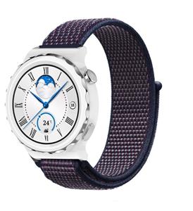 Strap-it Huawei Watch GT 3 Pro 43mm nylon band (paars-blauw)