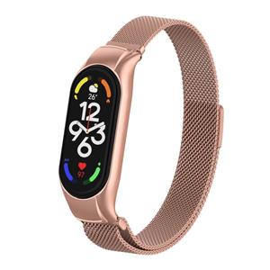 Strap-it Xiaomi Mi Band 7 Milanese band (rosé pink)