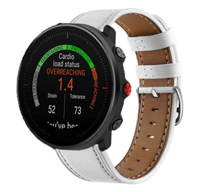 Strap-it Polar Vantage M leren bandje (wit)