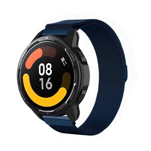 Strap-it Xiaomi Watch S1 Milanese band (blauw)