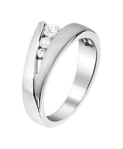 Tft Ring Poli/mat Zirkonia Zilver Gerhodineerd