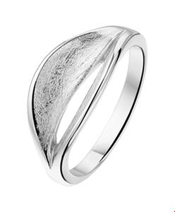 Tft Ring Gescratcht Poli/mat Zilver Gerhodineerd
