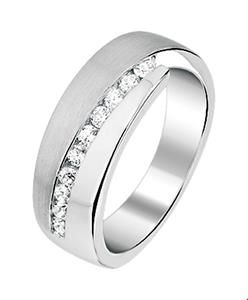 Tft Ring Zirkonia Poli/mat Zilver Gerhodineerd