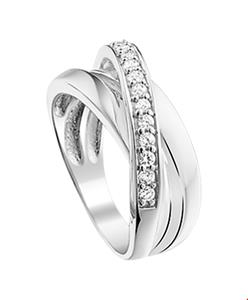 Tft Ring Zirkonia Zilver Gerhodineerd 56