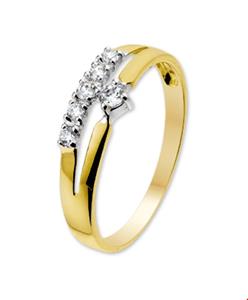 Tft Ring Zirkonia Bicolor Goud