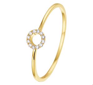 Tft Ring Diamant 0.05ct H P1 Geelgoud
