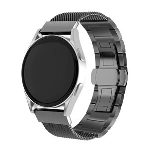 Strap-it Xiaomi Amazfit GTR 2 stalen Milanese band (zwart)
