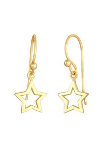 Elli Dames Hanger Ster Astro Basic van verguld 925 Sterling Zilver