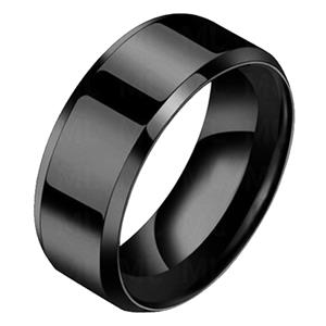 LGT JWLS Heren ring Titanium Zwart 8mm-18mm