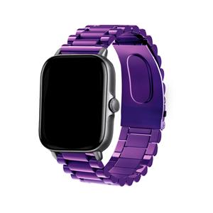 Strap-it Xiaomi Amazfit GTS 2 stalen band (paars)