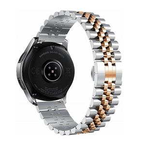 Strap-it Polar Unite Jubilee stalen band (zilver/rosé goud)