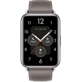 Huawei Watch Fit 2 (Classic) Smartwatch Lederarmband nebula grey