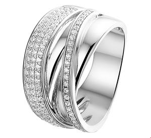 Tft Ring Zirkonia Zilver Gerhodineerd