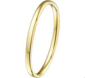 Zilgold Armband   Bangle Geelgoud met zilveren kern 5 mm