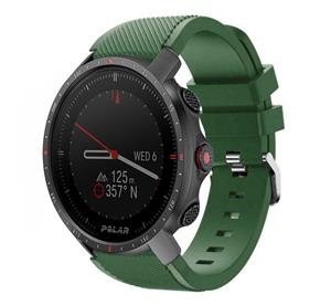 Strap-it Polar Grit X Pro twill siliconen band (legergroen)