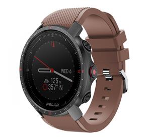 Strap-it Polar Grit X Pro twill siliconen band (koffiebruin)
