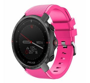 Strap-it Polar Grit X Pro twill siliconen band (knalroze)