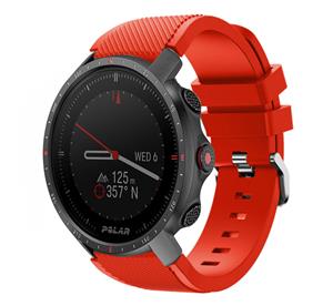 Strap-it Polar Grit X Pro twill siliconen band (rood)