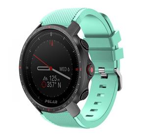 Strap-it Polar Grit X Pro twill siliconen band (aqua)