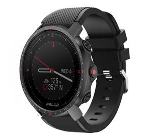 Strap-it Polar Grit X Pro twill siliconen band (zwart)