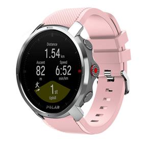 Strap-it Polar Grit X twill siliconen band (roze)