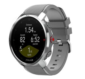 Strap-it Polar Grit X twill siliconen band (grijs)