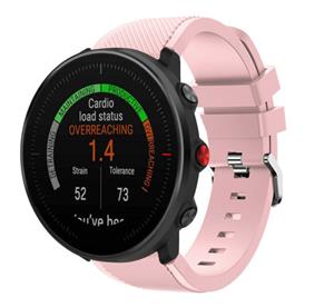 Strap-it Polar Vantage M twill siliconen band (roze)