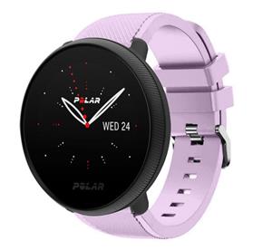 Strap-it Polar Ignite 2 twill siliconen band (lila)