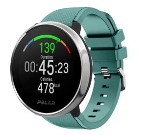Strap-it Polar Ignite twill siliconen band (dennengroen)