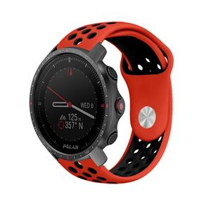 Strap-it Polar Grit X Pro sport band (rood/zwart)