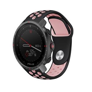 Strap-it Polar Grit X Pro sport band (zwart/roze)