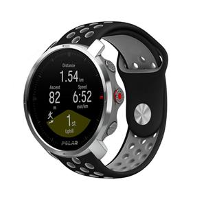 Strap-it Polar Grit X sport band (zwart/grijs)